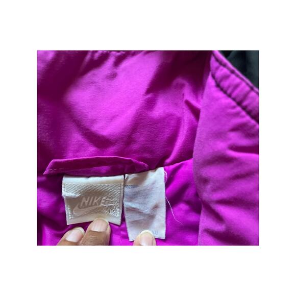 Nike Womens/Teen Coat/Jacket Hidden Hood Vibrant Color Size Medium Vintage 90s - Picture 8 of 8